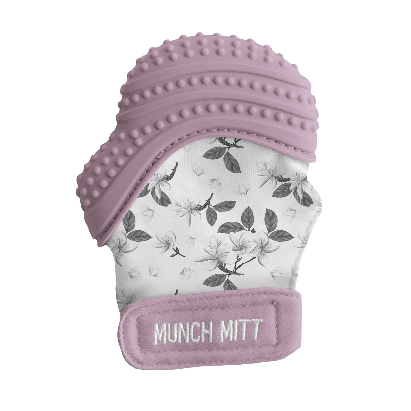 Munch Mitt - Mint Green - Triangles Pacifiers & Teethers Malarkey Kids Lilac Bloom 