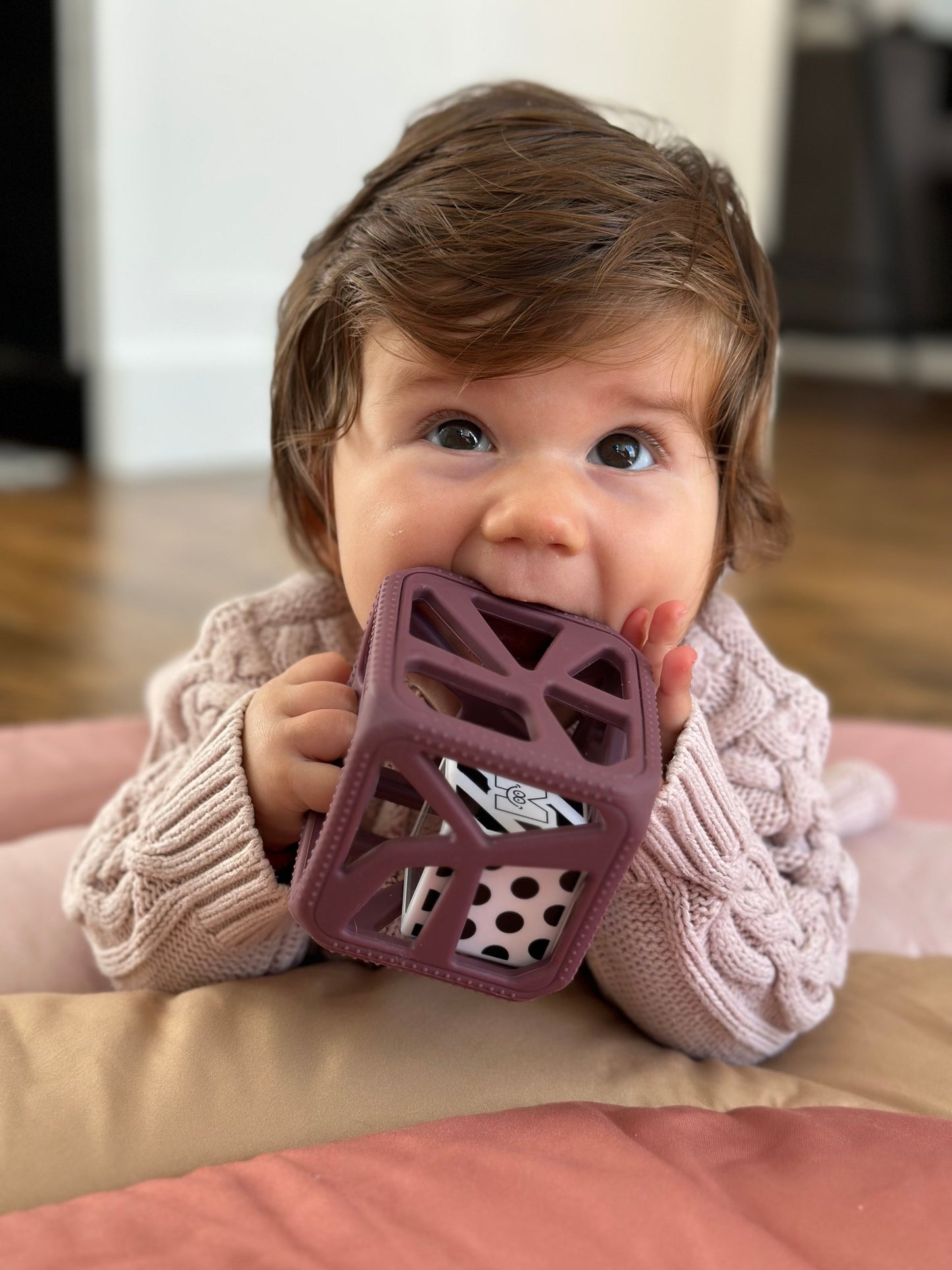 Chew Cube - Purple Pacifiers & Teethers Malarkey Kids 